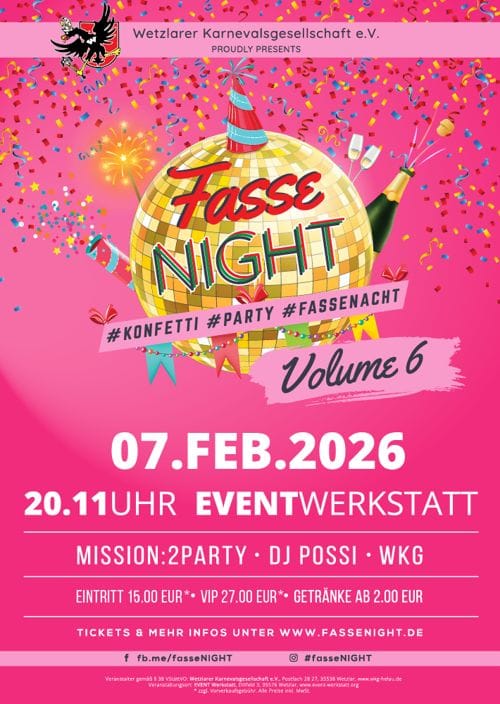 Plakat FasseNIGHT Volume 6, 07.02.2026